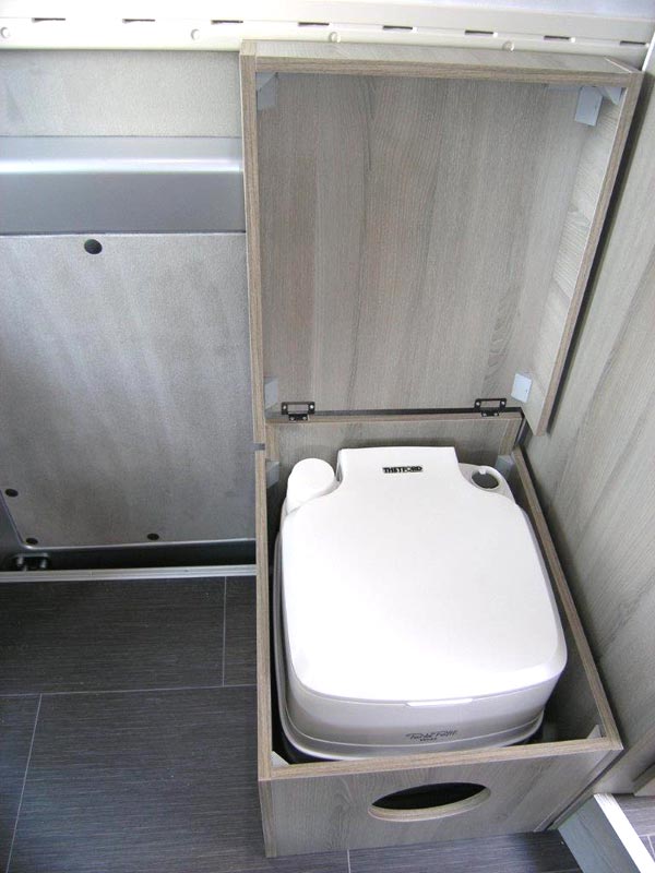 Kastenwagen selber ausbauen Toilettenbox für Porta Potti